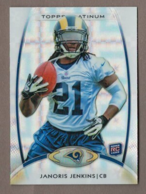 JANORIS JENKINS 2012 Topps Platinum XFRACTOR Parallel Card RC #136 Rookie Rams