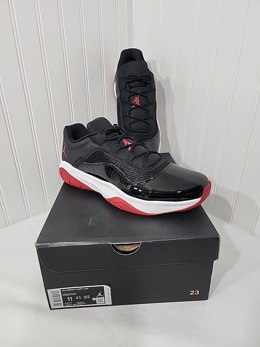 Nike Air Jordan 11 CMFT Low Shoes Black Red White  display picture 2