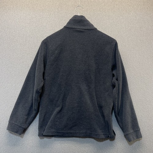 Columbia Fleece Jacket Coat Youth Large 14/16 Gray Black Full Zip Outdoor Comfy - Picture 2 of 8