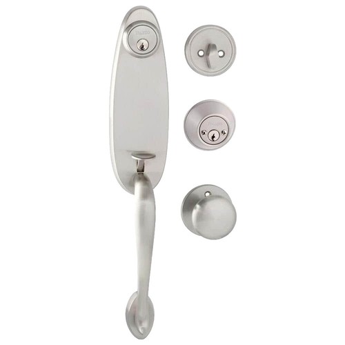Single Cylinder Deadbolt Door Lock - Chrome Metal Dead Bolt For Home Security