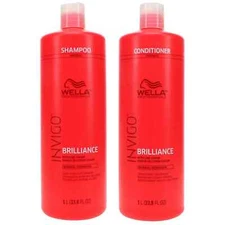 Wella Invigo Brilliance Shampoo & Conditioner Fine / Normal 33.8oz Duo / Set