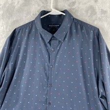 Mizzen  Main Shirt mens XL Button Down Trim Fit Leeward Lightweight Performance