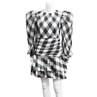 Robe offres BALMAIN motif carreaux berger taille S estimée