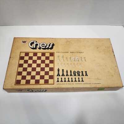 Vintage Whitman Chess Set Game From 1975 acceptable condition 