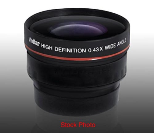 Vivitar .43x Wide Angle .58mm Lens - VIV-58W - Includes Carrying Pouch & Caps - Picture 7 of 7
