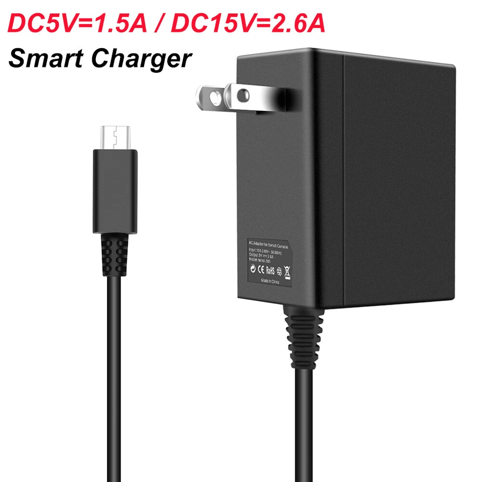 AC Adapter 15V Fast Wall Charger For Nintendo Switch TV & Dock Mode Power Supply - Image 4 of 4