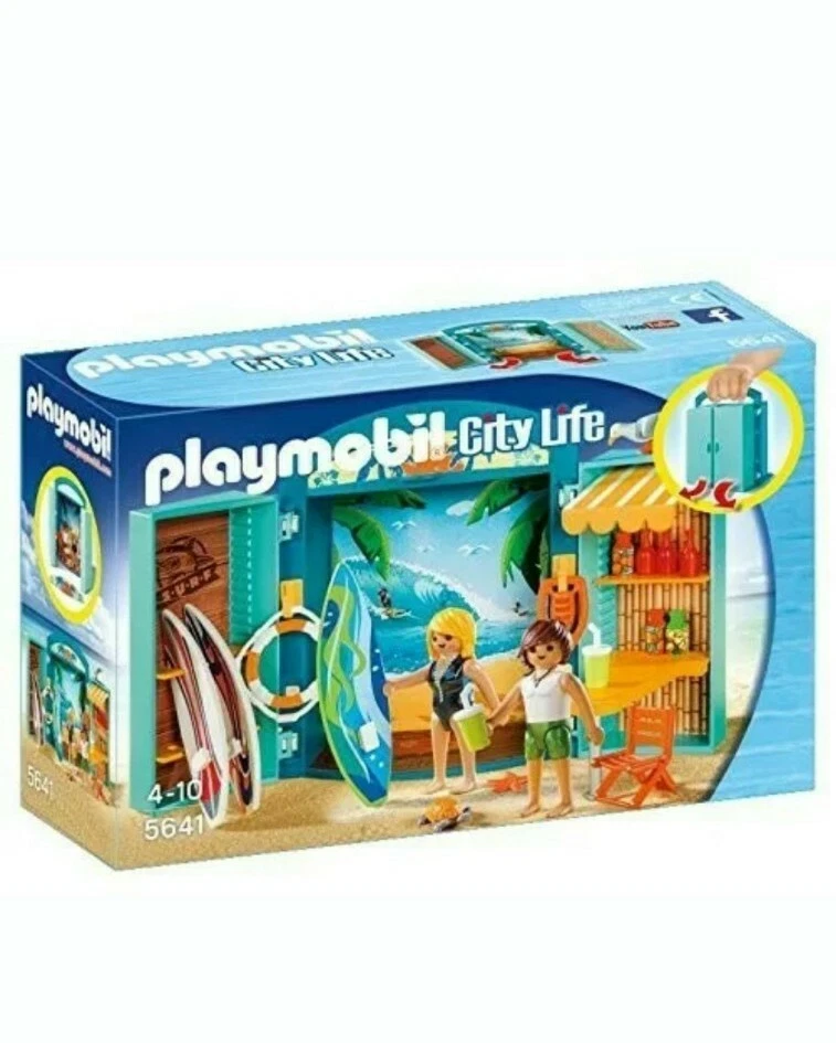 Playmobil 5641 Fold Up Playbox Surf Shop Playmobil City Life Play Set