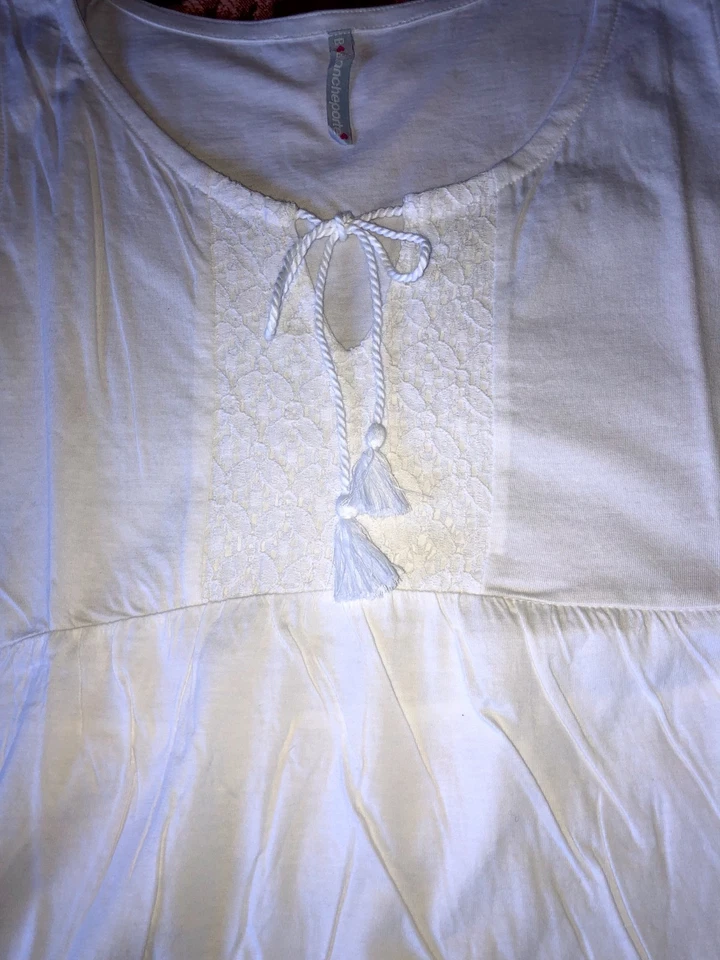 tee-shirt débardeur tunique blanc blancheporte 52 - Photo 3/4
