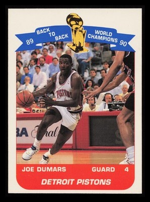 1990 Unocal Detroit Pistons World Champions Joe Dumars