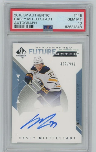 2018-19 SP AUTHENTIC FUTURE WATCH AUTOGRAPH ROOKIE CASEY MITTELSTADT RC AUTO