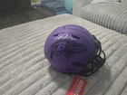 Terrell Suggs Signed Baltimore Ravens Authentic Rave helmet w/ Beckett cert