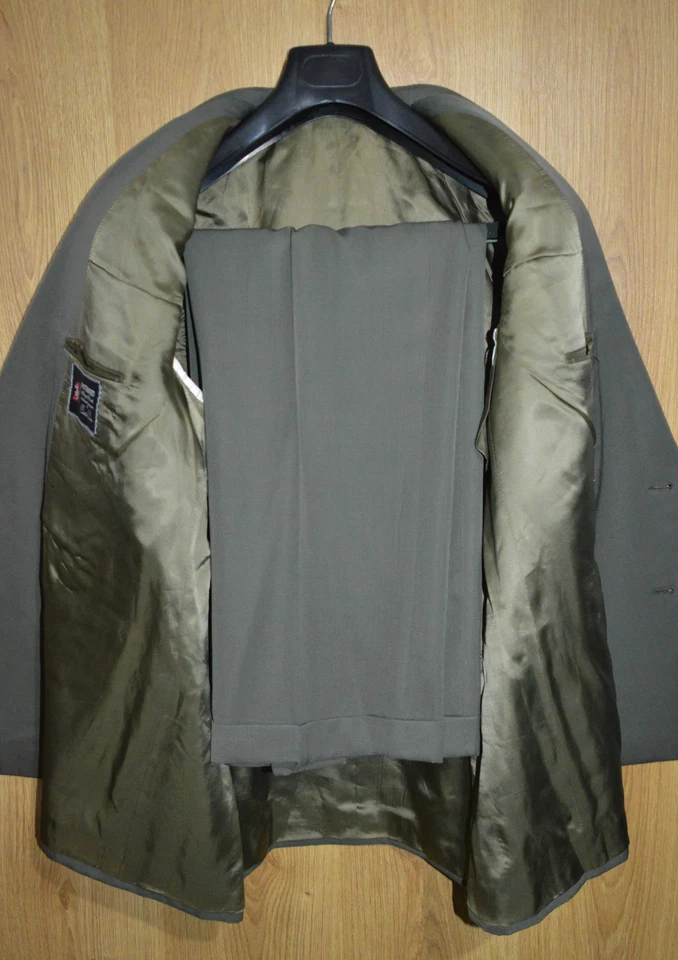 Blazer Austin Reed Chester Barrie Doble Pecho 2 Piezas Verde 44R Pantalón 36S Foto 2 de 4