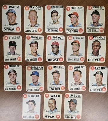 1968 TOPPS BASEBALL GAME CARDS  X18, RUSTY STAUB, GENE ALLEY, JOE TORRE, FREEHAN