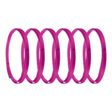 6 Pcs Bamboo Strips for Weaving, 0.6"x10 Ft Strips for Craft, Rose