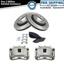 Front Ceramic Disc Brake Pad Rotor & Caliper Kit for Jeep Grand Cherokee