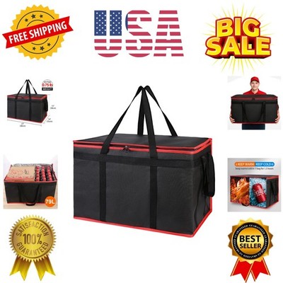 Insulated Food Delivery Bag for Hot and Cold Meal, XXX-Large Grocery Tote Ins...