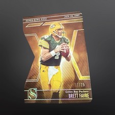 Brett Favre /25 - 2025 Panini Silhouette Super Bowl XXXI 1997 SP Die Cut #9