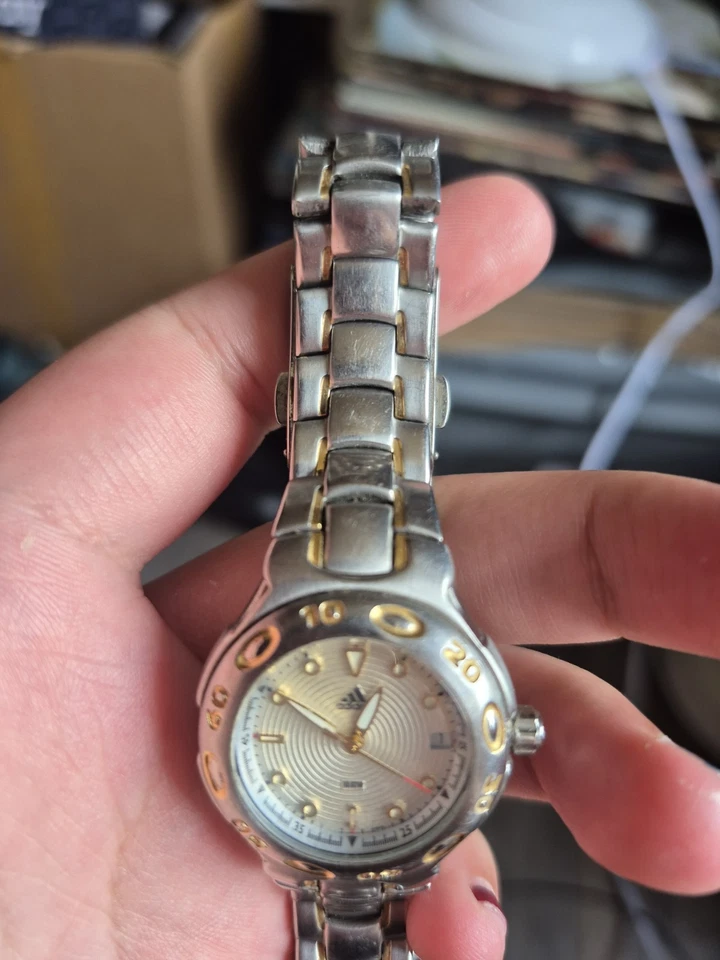 Retro Adidas Stainless Steel Womens Wristwatch 316L Silver - Image 3 of 4