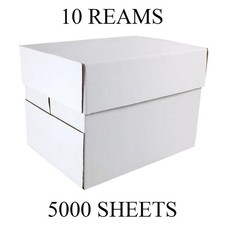 5000 sheets - 10 reams A4 white paper with choice of Square, Lined, Graph, Dot,