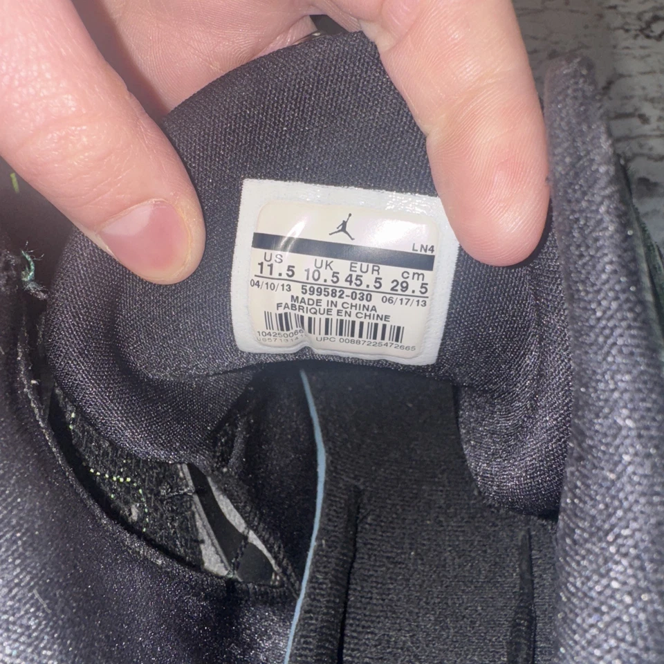 Nike Air Jordan Prime Fly Men's Basketball Shoes Black/Electric Green, Size 11.5 - Image 2 of 4