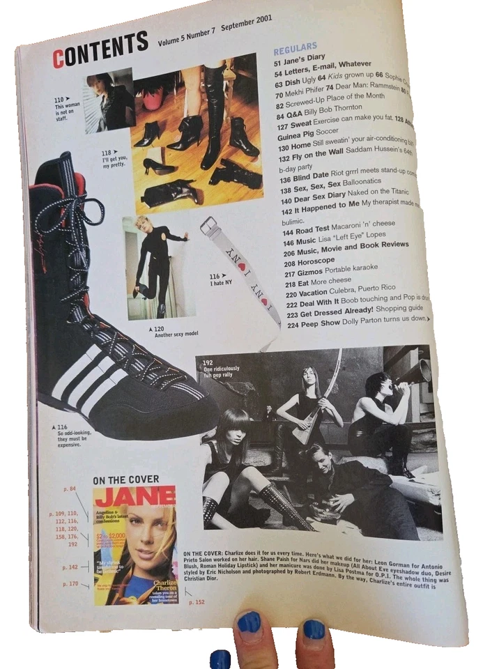 JANE Magazine (9/2001) & ALLURE (3/2020)- Charlize Theron -Lot of 2-No Labels VG - Image 3 of 4