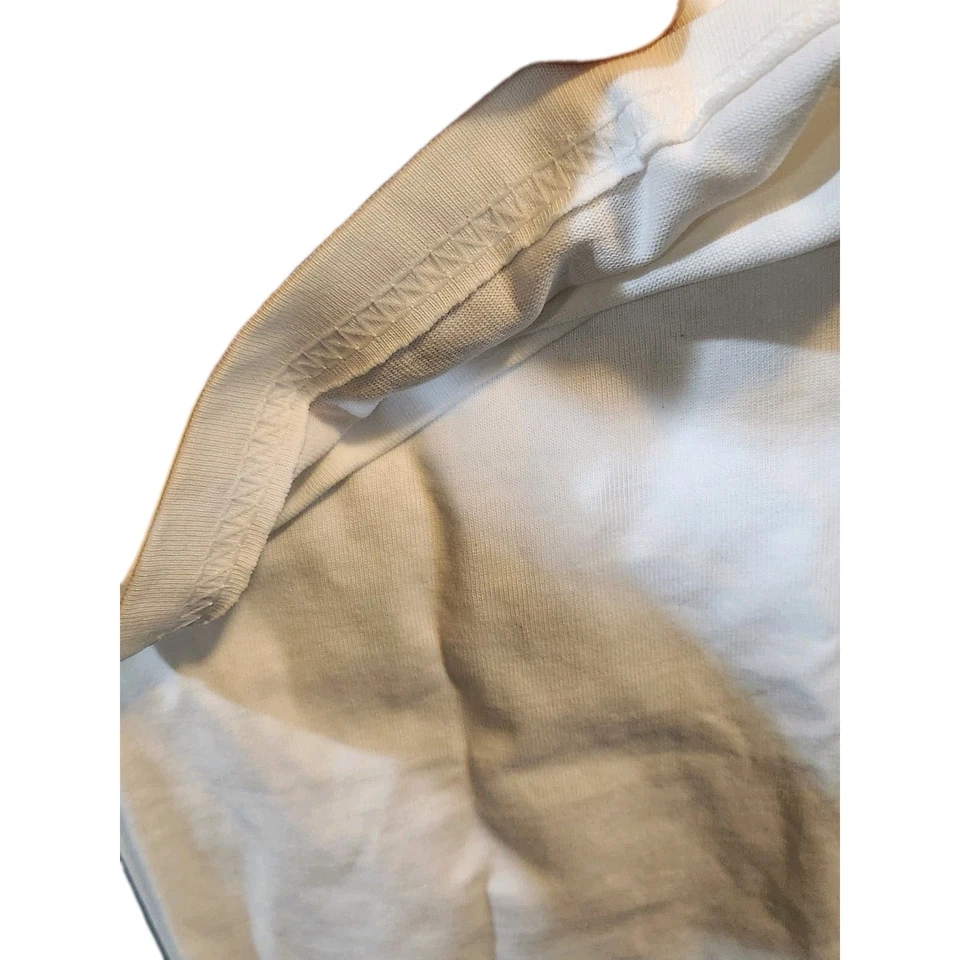 Mujer Burberry Logo Camiseta Algodón Jersey Blanco Rosa Talla L Tiene Defecto Ver Fotos Foto 4 de 4