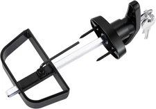 Shed Door Latch T-Handle Lock Kit with 4 Keys,Storage 5-1/2 Inch Stem, Black 