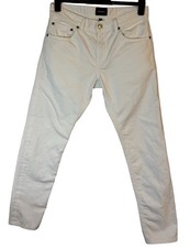 Todd Shelton Selvedge Jeans Men's Sz 32x31 Off White Slim Fit Made In USA ๐บ๐ธ