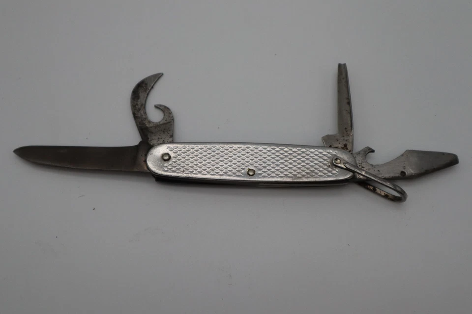 KINGSTON WWII ERA Military U.S. Army Navy 4-Blade Utility Survival Knife - Image 3 of 4