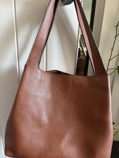M & S Brown Leather Hand Bag