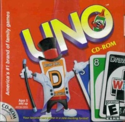 UNO for PC CD match colors numbers wild computer board card game CD-ROM Windows