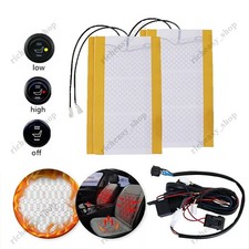 4x KFZ Carbon Sitzheizung Universal Heizmatten Nachrüstsatz für PKW LKW Auto DHL