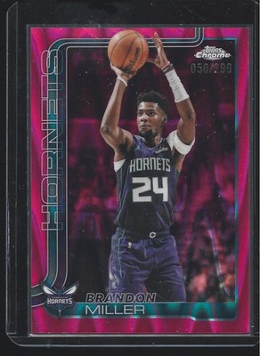 2025-26 Topps Chrome Update - Brandon Miller Magenta Wave Refractor /299