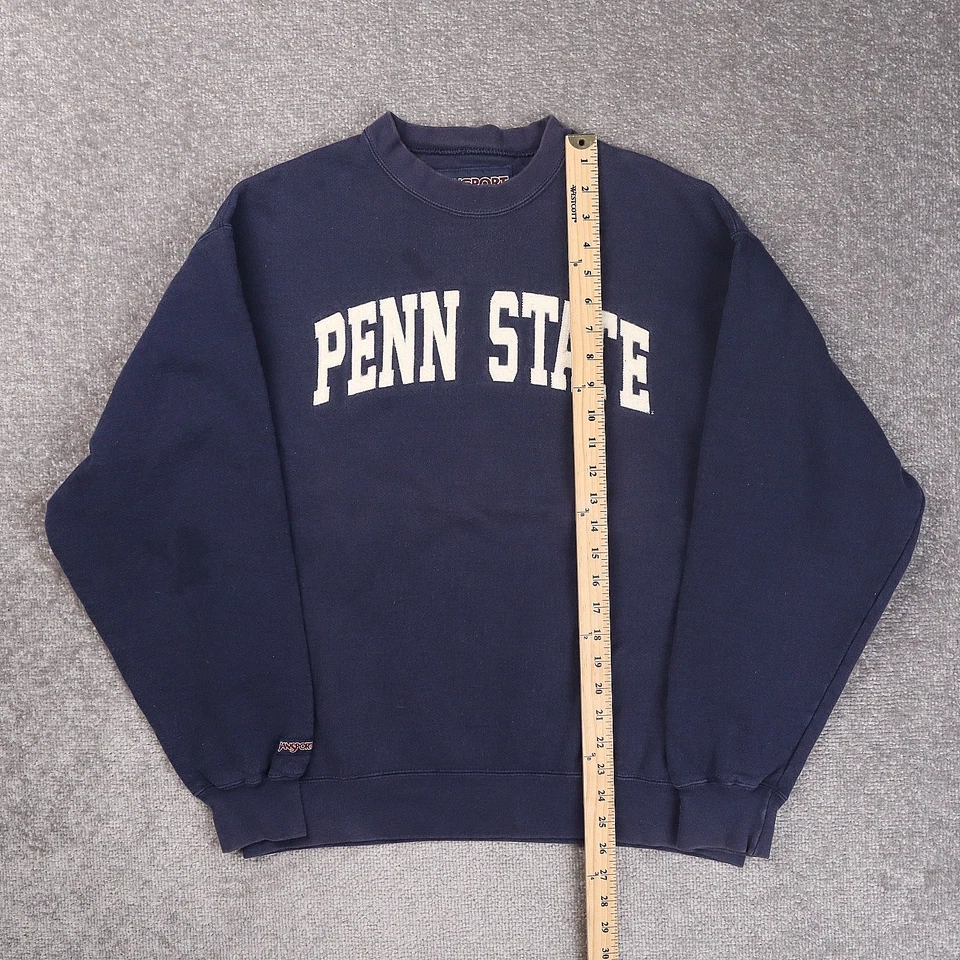 Sudadera Pullover Vintage Jansport Penn State Grande Azul Manga Larga Foto 3 de 4