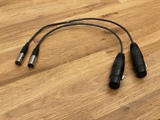 2x Mini XLR male to XLR female