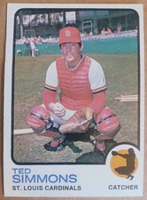 1973 TOPPS #85 ST LOUIS CARDINALS TED SIMMONS HOF NM/MT 06921