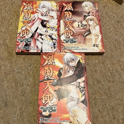Burst Angel Volumes 1 2 3 Manga Books by GONZO & Minoru Murao - English 1-3