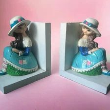 Vintage Damsel Bookend