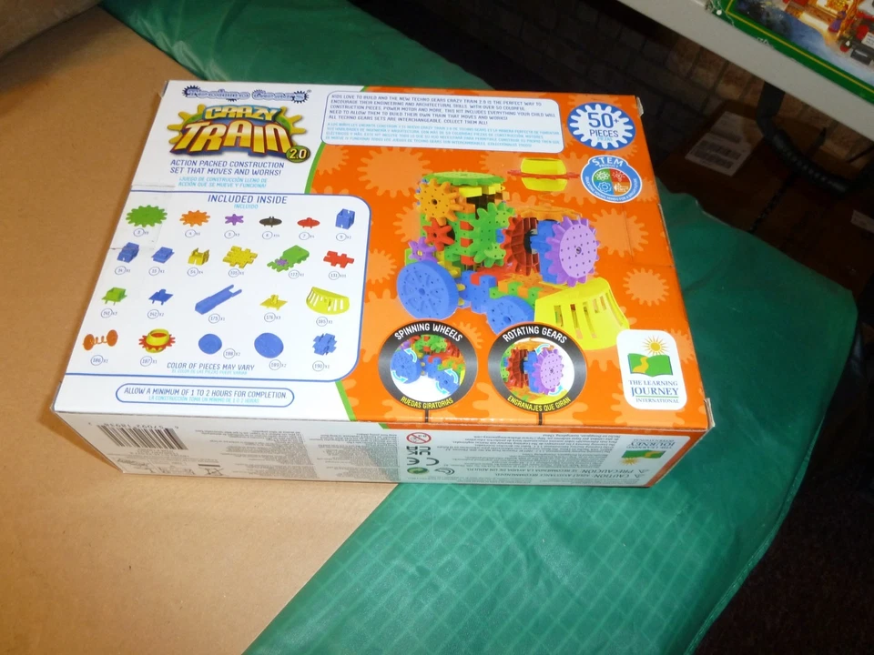 Techno Gears CRAZY TRAIN 2.0 - 50+ pcs Building Toy , New - Image 2 of 2