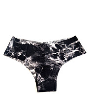 Victoria's Secret PINK No-Show Cheekster Panty Black Marl