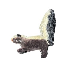 Vintage Steiff Skunk Forest Animals Collection Black Velvet Mohair 1962/63