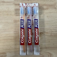 3 Vintage 90s Colgate Sensitive Gums PLUS Toothbrush Diamond Full Size Soft NEW