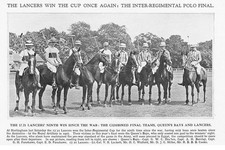 POLO The Inter Regimental Cup at Hurlingham Vintage Print 1930