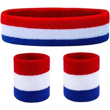 Sweat Band Headband Wristbands for Men - Head Wrist Sweatband Set for Women Kids