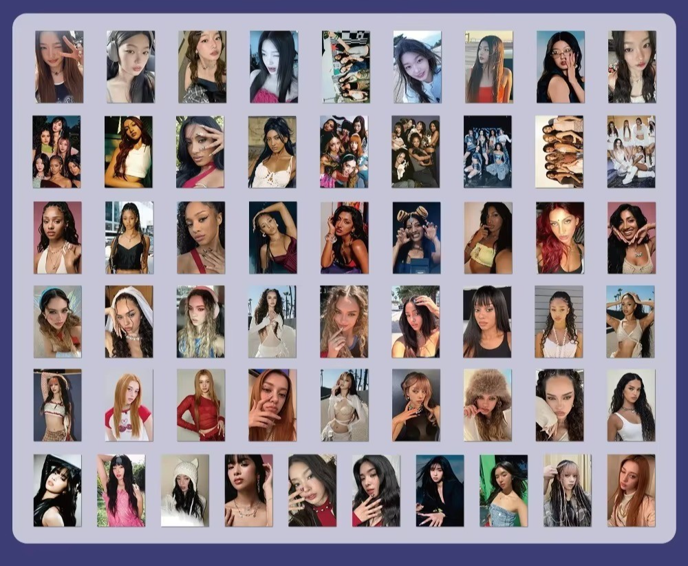 Buy KATSEYE LASER HD PHOTOCARDS SET - 55PCS KPOP IDOL LOMO CARDS