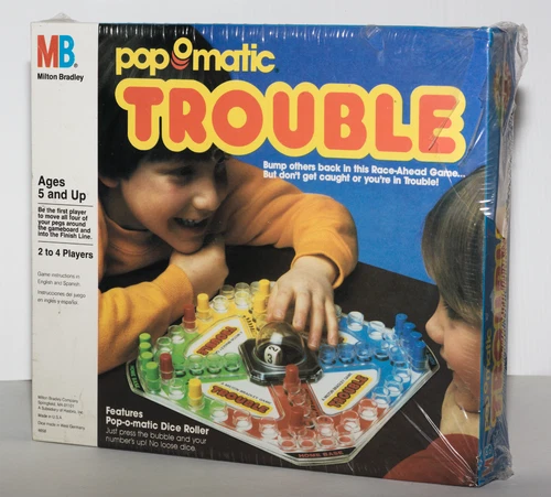 1986 Milton Bradley Trouble Board Game New Sealed Vintage