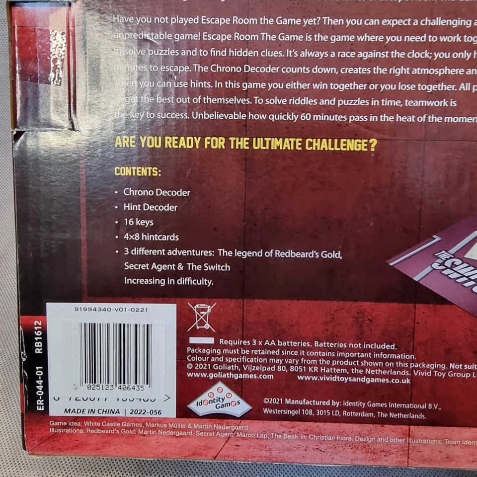 Escape Room 3 | Titanic, Alice in Wonderland, Dawn of the Zombies WITH DECODER - Image 3 of 4