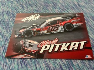 Woody Pitkat autographed SK Modified racing hero card