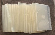 Lot of 20 - clear slim dvd cases - Most Double Cases