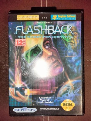 FLASHBACK: THE QUEST FOR IDENTITY   SEGA GENESIS   EXCELLENT CONDITION!